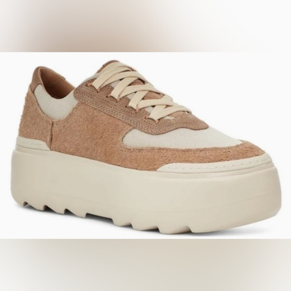 UGG Shoes - UGG Marin Mega Lace ‘Sand’ Platform Sneakers Size 8 NWOT MSRP $130